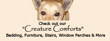 Creature comforts store for pet bedding